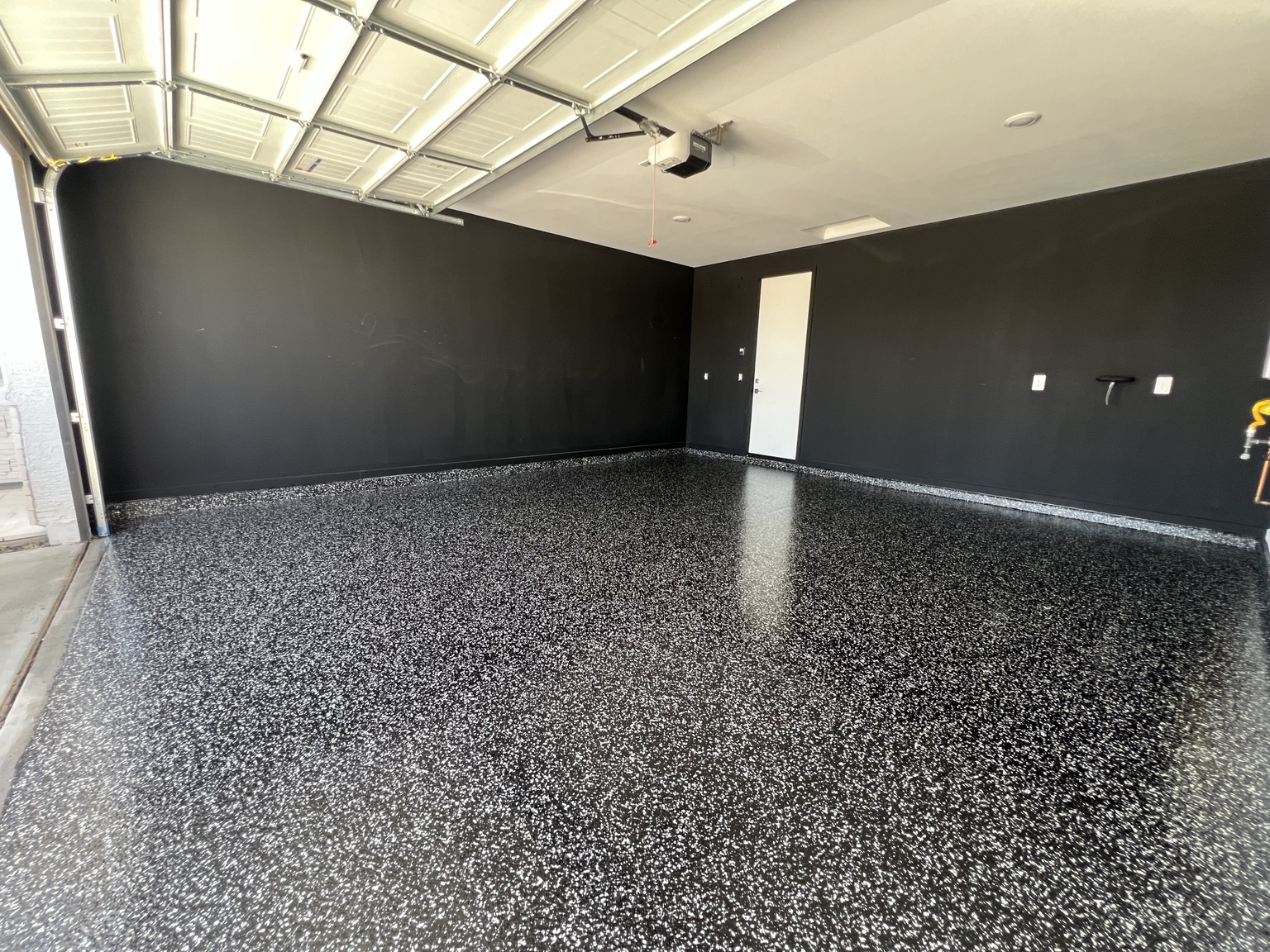 Garage floor after coating